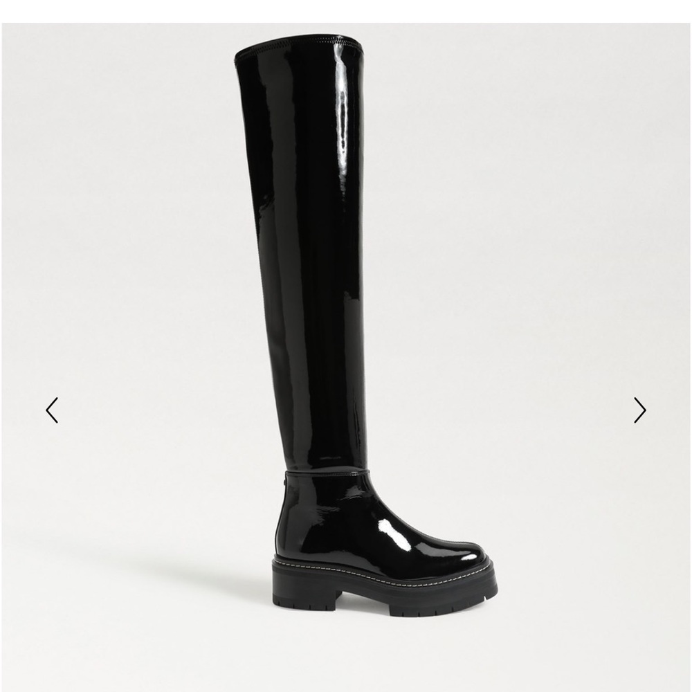SAM EDLMAN PATENT KNEE HIGH